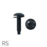 Lowell RS-25 10-32 Phillips Truss Head Screws Pilot Point Black 25-Pieces Bag
