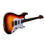 JET Guitars JS 600 BS HSS Mahogany Body Electric Guitar with Flamed Top Mixed Ebony Fretboard - guitar