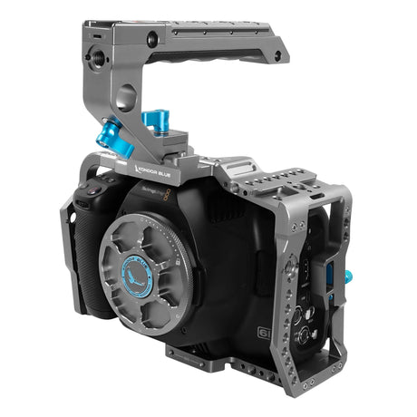 Kondor Blue Blackmagic Pocket 6K Pro Cage with Top Handle Space Gray