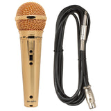 VocoPro MARK-58PRO Karaoke Wired Handheld Microphone Gold