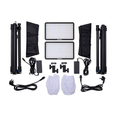 amaran Pano 60c 2-Light Kit Charcoal RGBWW Panel Light Kit