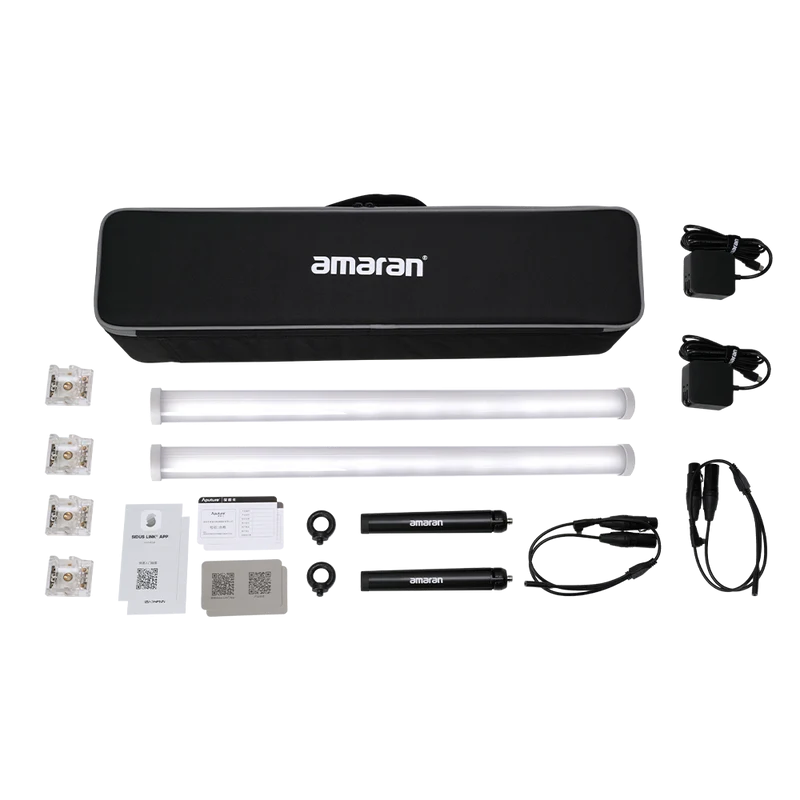 amaran PT2c 2ft RGBWW LED Pixel Tube 2-Light Production Kit
