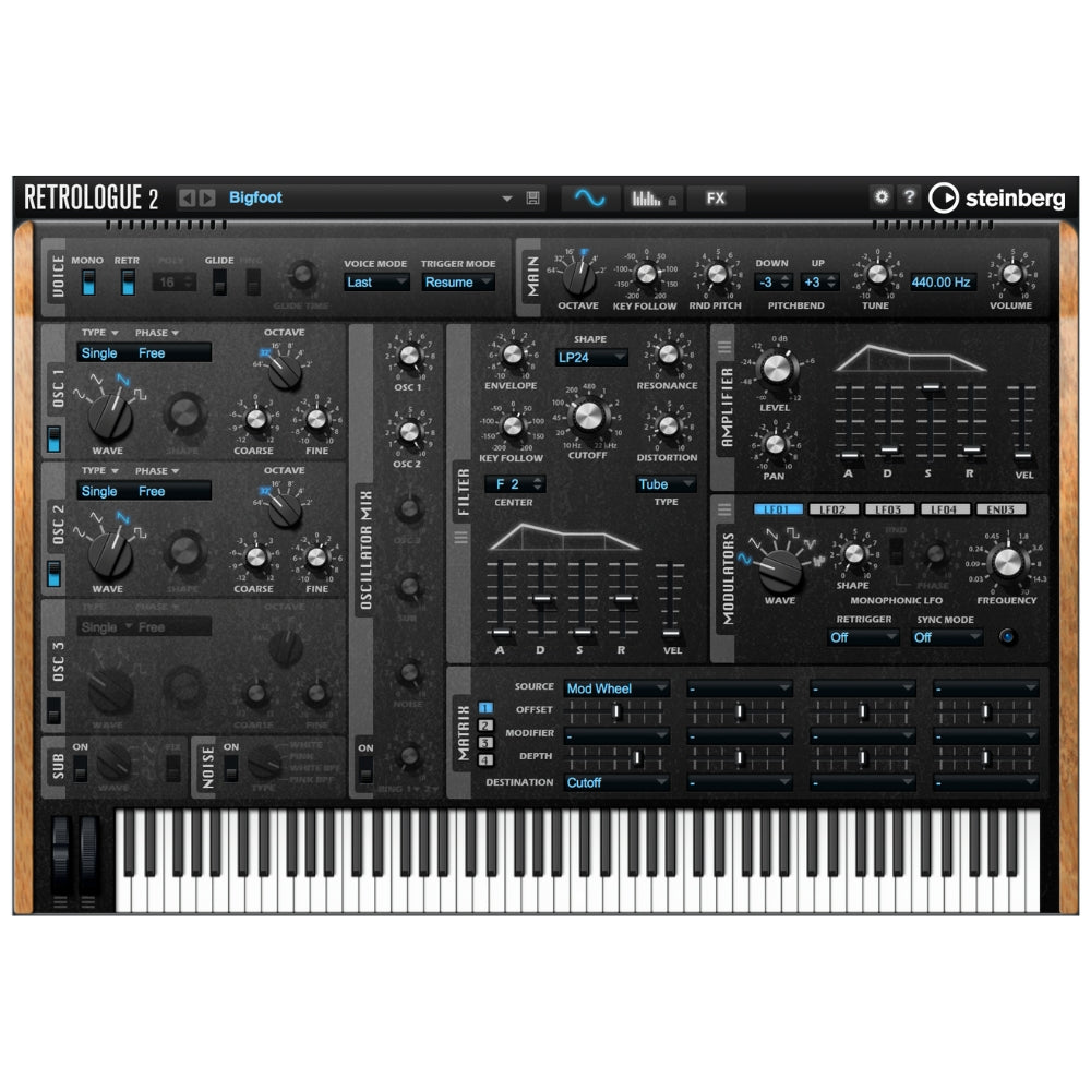 Steinberg Virtual Analog Synthesizer – Retrologue 2