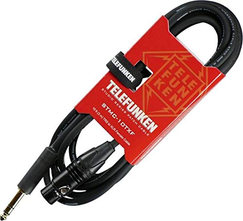 Telefunken STMC-10TXF 10-Feet TRS to Female XLR Cable