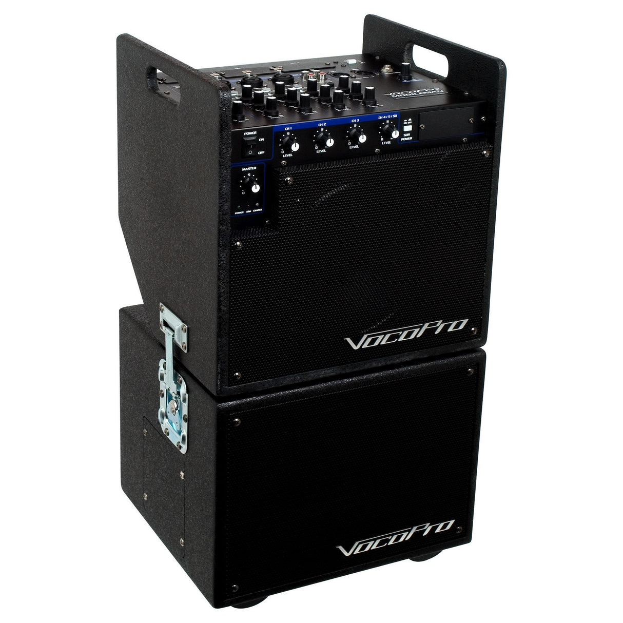 VocoPro MOBILEMAN 250W Battery Powered PA System with Subwoofer