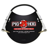 Pig Hog PH1RR 1ft 1/4-Inch Right Angle to 1/4-Inch Right Angle 8mm Instrument Cable
