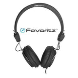 HamiltonBuhl FV-BLK Favoritz TRRS Headset with In-Line Microphone Black