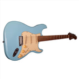 JET Guitars JS 300 BL SSS Basswood Body Electric Guitar with Roasted Maple Neck/Fretboard - guitar
