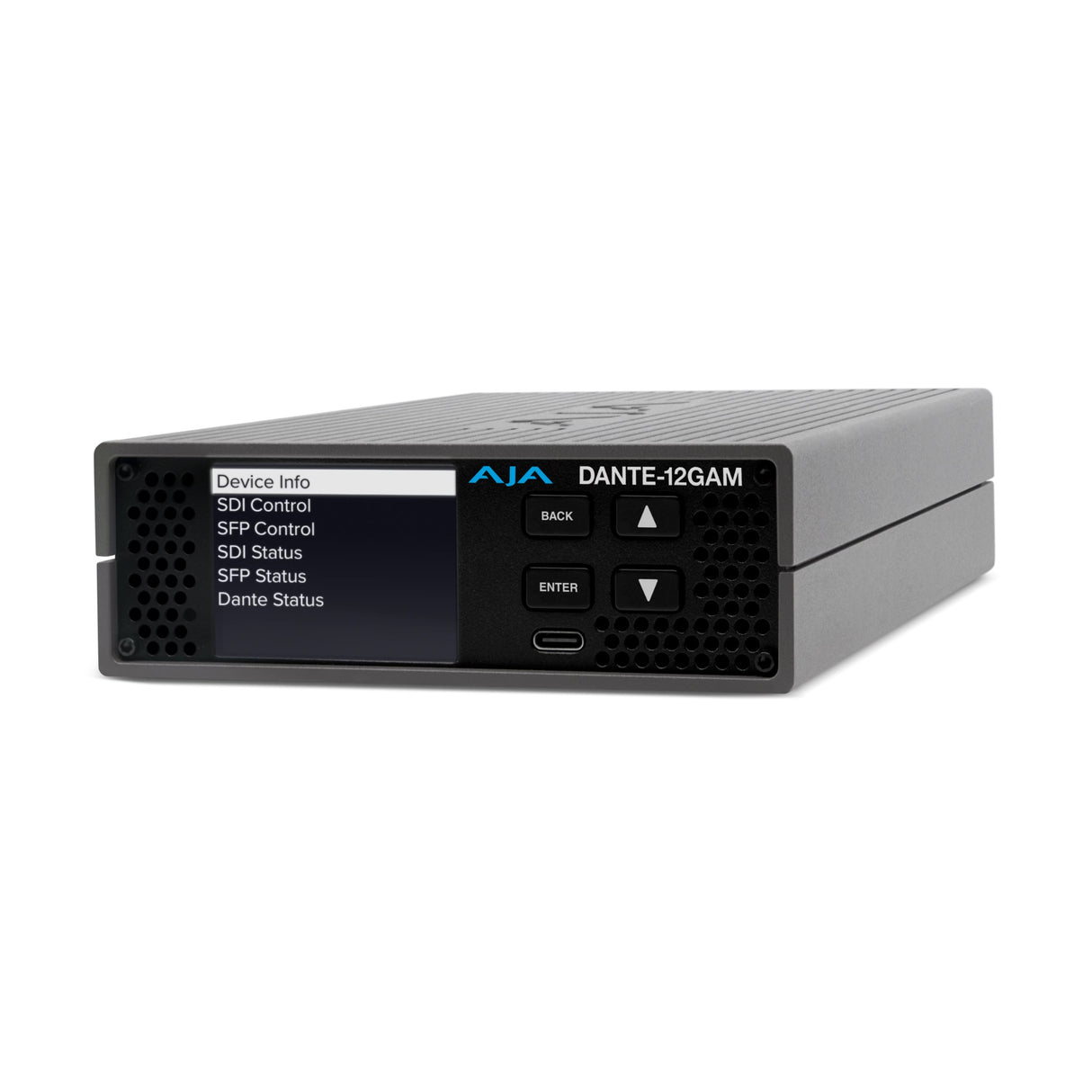 AJA DANTE-12GAM 12G-SDI AoIP Converter with Dante, AES67 & ST 2110-30