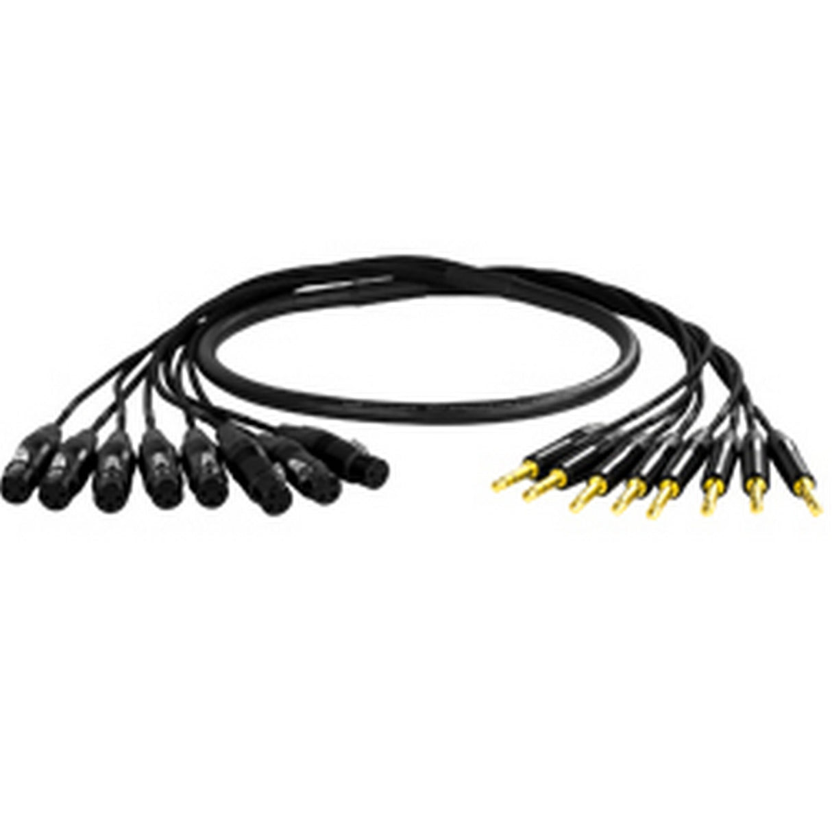 Mogami GOLD 8 TRS-XLRF 15 8-Channel TRS to XLRF Snake Cable, 15-Feet