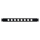 My Custom Shop 8X 8-Port Unloaded D-Series XLR Rack Panel 1RU