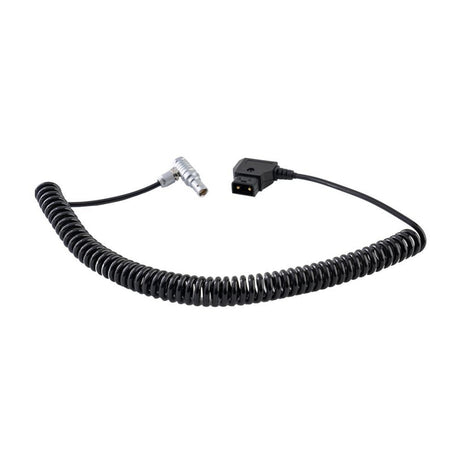 IndiPRO CDTRDK Coiled D-Tap to 2-Pin LEMO-Type Power Cable for RED KOMODO 12-36-Inch