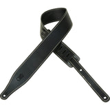 Levy’s Classic Standard Veg Stitch Guitar Strap Black - accessories