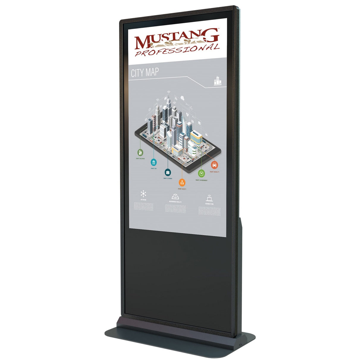 Mustang Professional MPKDI-KFP255TW 55 Inch All-In-One Touch Display Kiosk with Windows Player