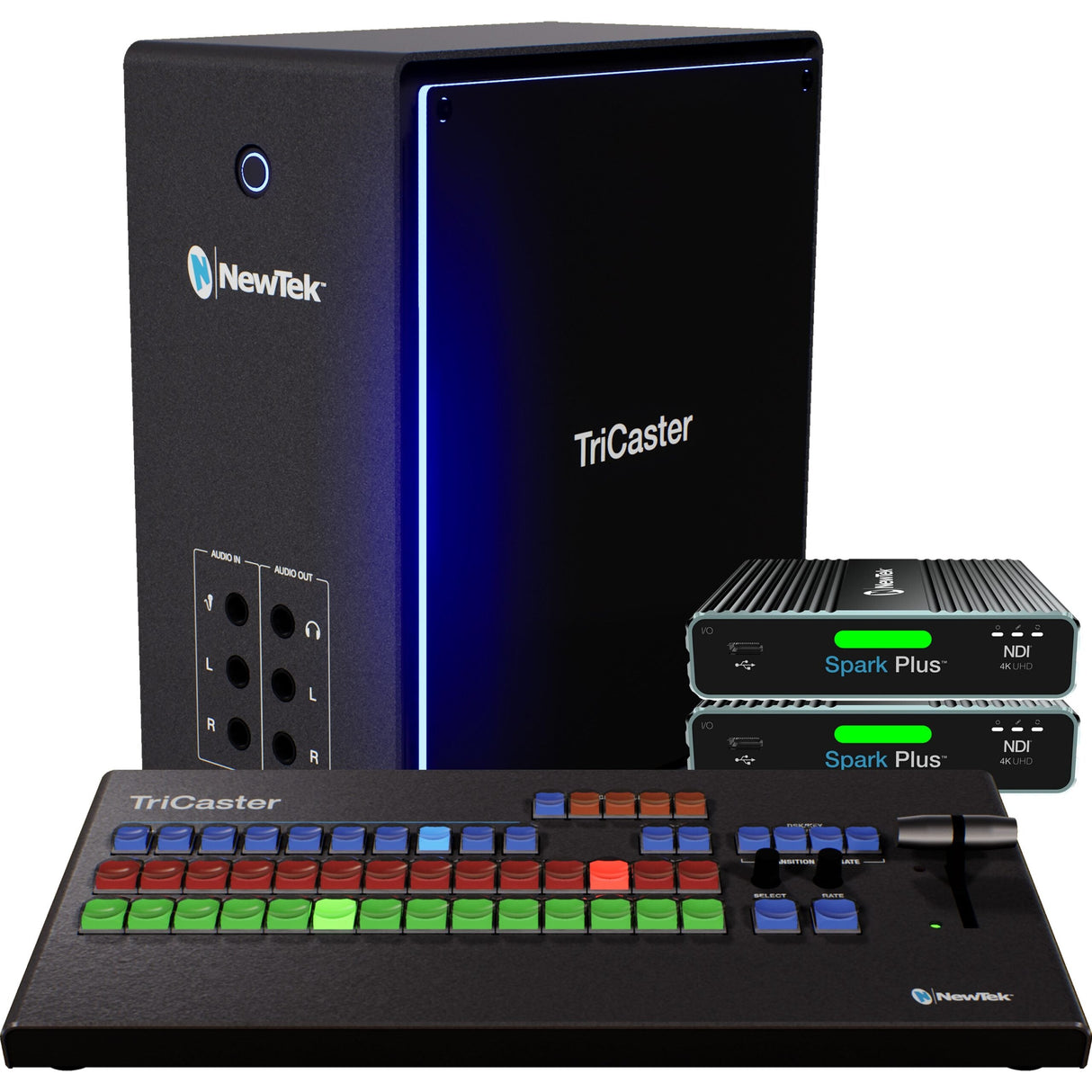 Vizrt NewTek Tricaster Mini 4K NDI Video Base Bundle with Control Surface