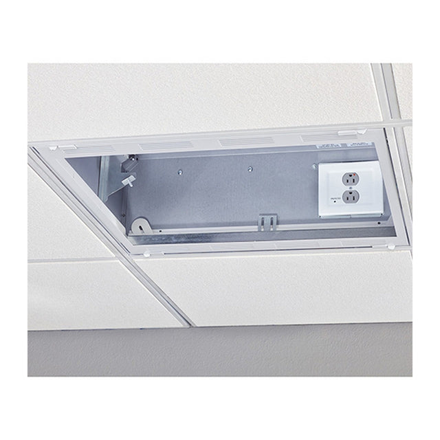 Chief CMS492P2 2 x 2 Ceiling Storage Box with 2 Gang Filter Surge White