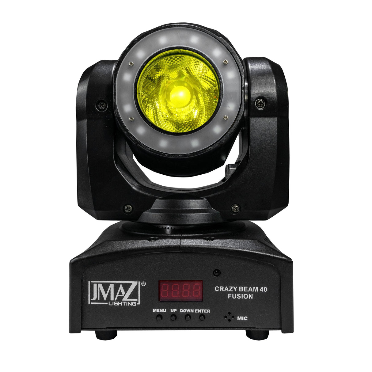 JMAZ CRAZY BEAM 40 FUSION Moving Head Beam with 12 Tri-Color RGB LED Ring