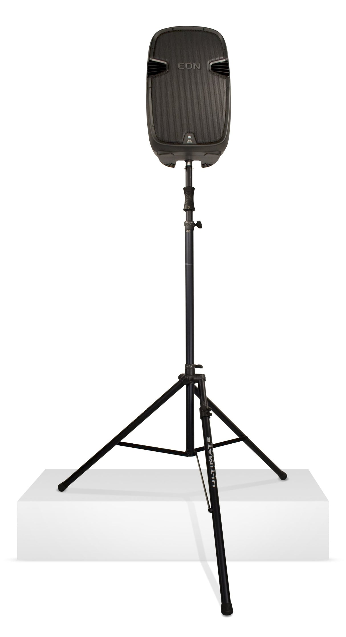 Ultimate Support TS-110BL Lift-assist Aluminum Tripod Speaker Stand with Integrated Speaker Adapter