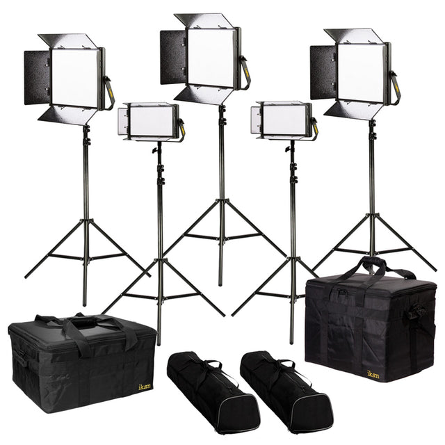 Ikan LW-3F2H Lyra Daylight 5-Point LED Soft Panel Light Kit