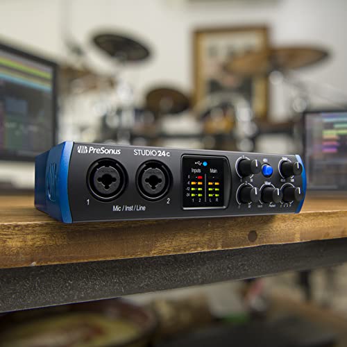 PreSonus Studio 24c 2 x 2 USB-C MIDI/Audio Interface