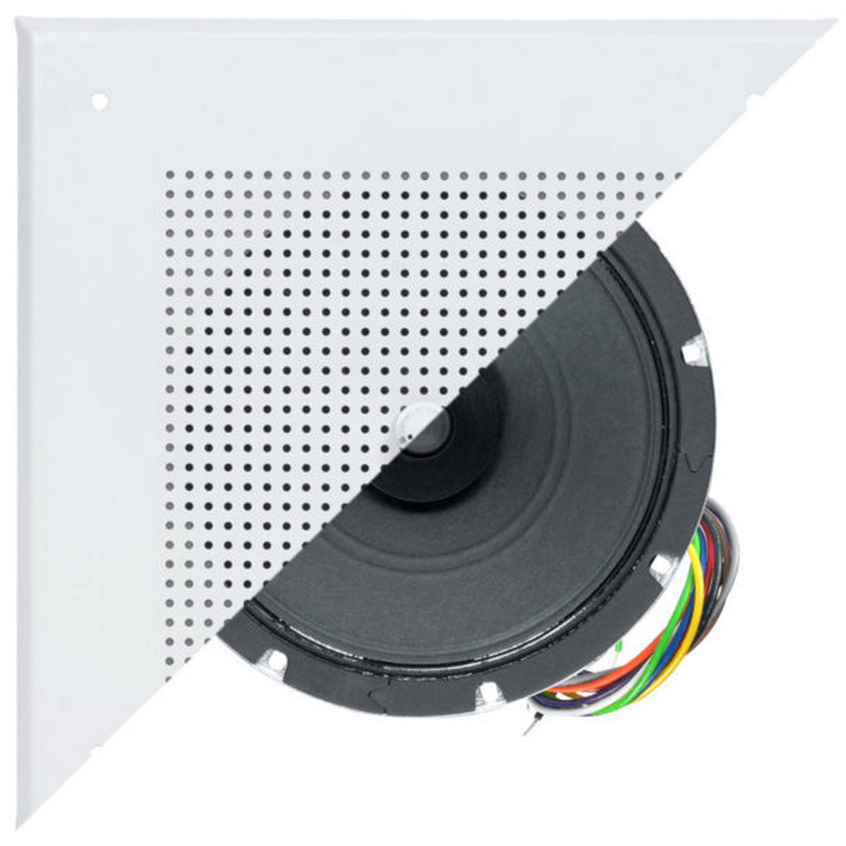 Lowell R7810-72K 8 Inch 15W Dual Cone Speaker 5W Transformer Grille Volume Control White