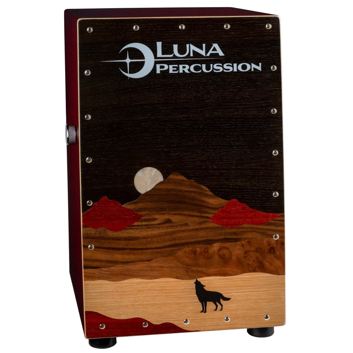 Luna Guitars Vista Wolf Cajon with Bag