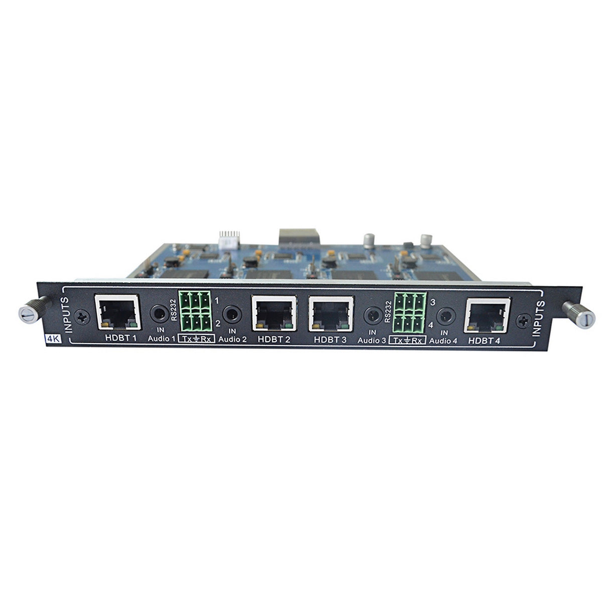 KanexPro MOD-IN-CAT6-4K 4-Input HDBaseT Card for Modular Matrix with 4K