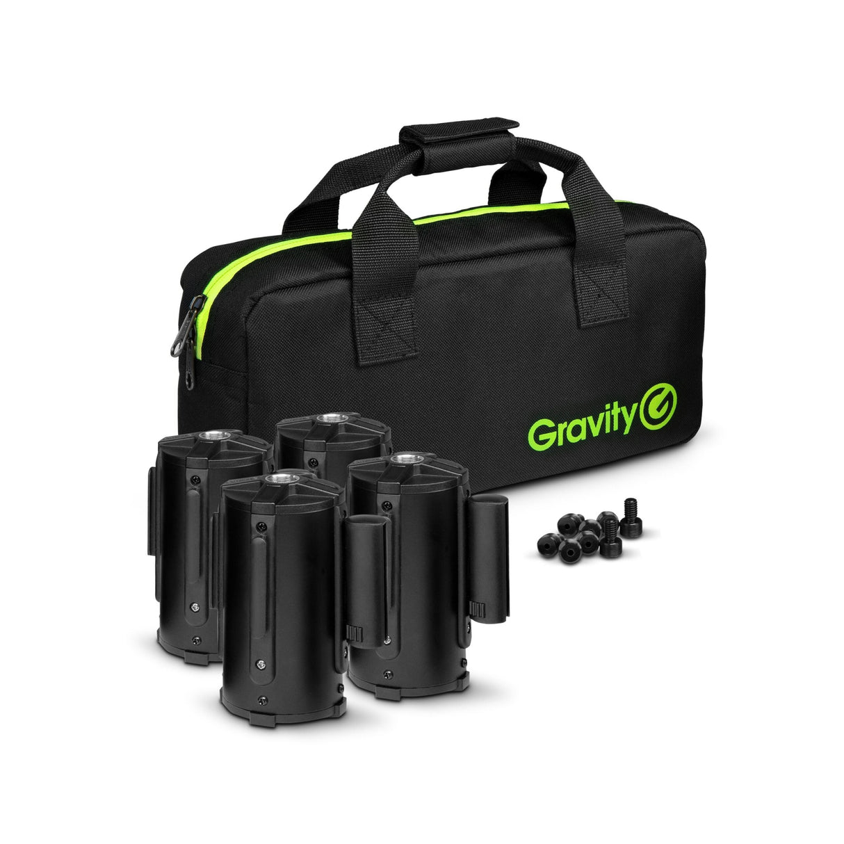 Gravity SA BELT 1 B SET 1 4 Retractable Crowd Barrier Cassettes for Stand Mounting