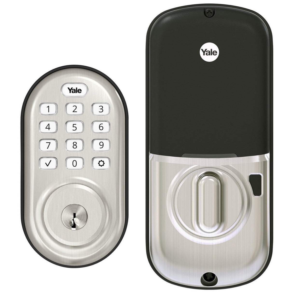 Yale Assure Lock Smart Keypad Deadbolt with Z-Wave Plus, Satin Nickel