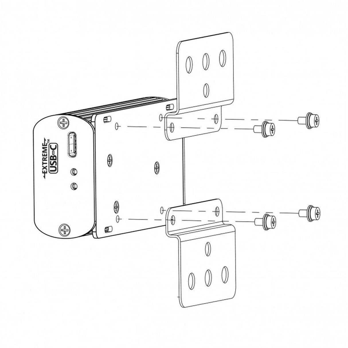 Icron 21-00155 Silver Mounting Kit for Starling 3251C/3251C-10-PL