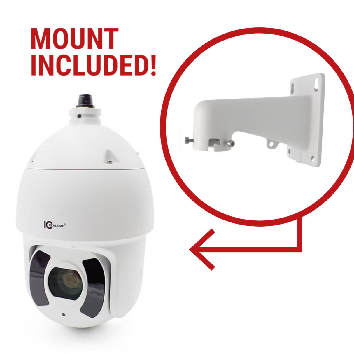 IC Realtime ICIP-2501HD-IR 2MP Optical Network PTZ Camera