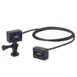 Zoom ECM-3 Hot Shoe Adapter Three Prong Mount 118 Inch Extension Cable for Capsules Tripods Boom Poles DSLRs Video
