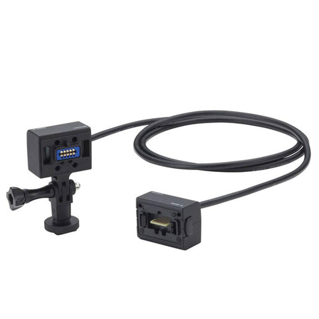 Zoom ECM-3 Hot Shoe Adapter Three Prong Mount 118 Inch Extension Cable for Capsules Tripods Boom Poles DSLRs Video