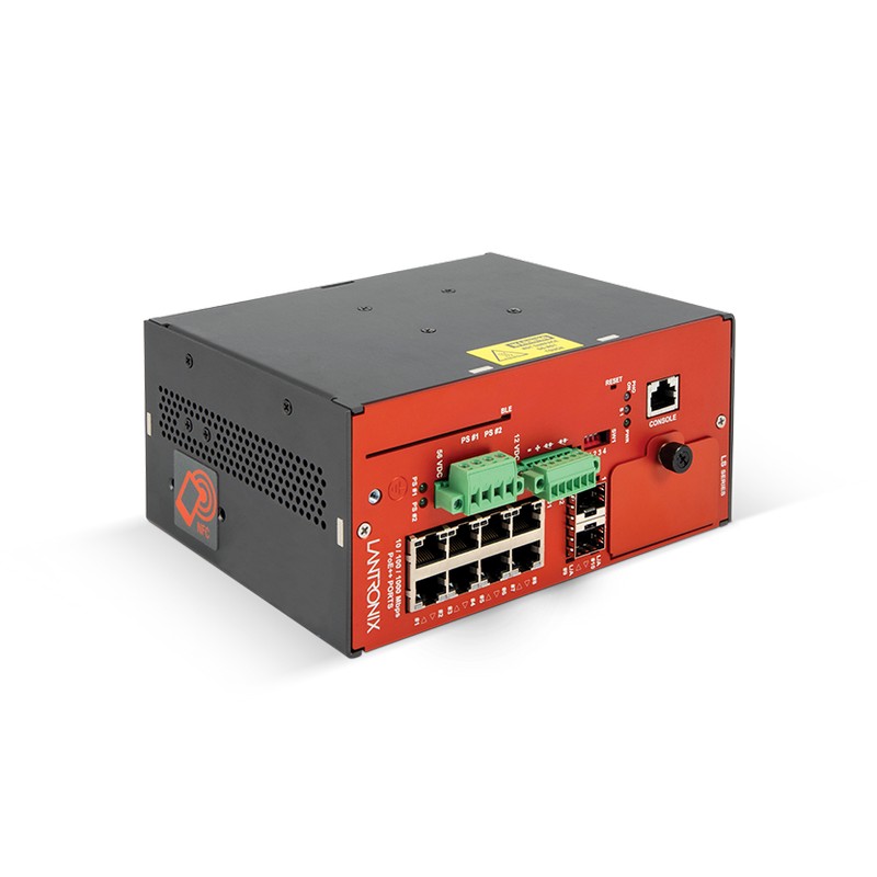 Lantronix LSS2200-8P LS Series Managed Layer 2+ Hardened Gigabit Ethernet PoE++ Switch