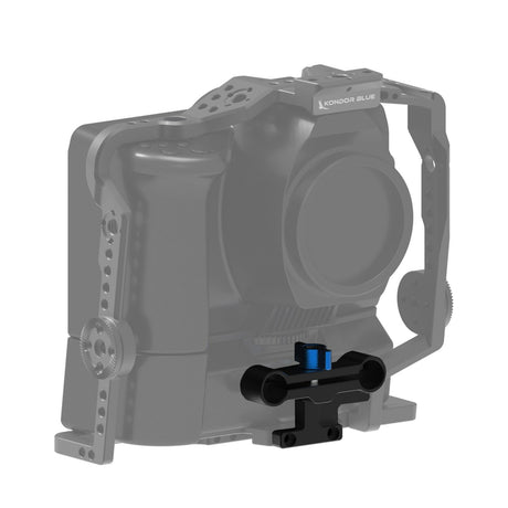 Kondor Blue 15MM Gray Rail Block Adapter for BMPCC 6K Pro Battery Grip Cage Black