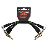 Pig Hog PHLIL6RA ’Rasta Stripe’ 6-Inch Patch Cables 3-Pack