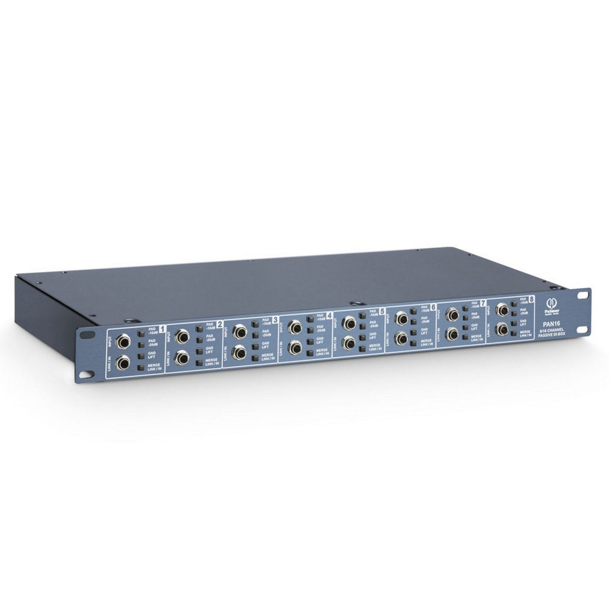 Palmer PAN 16 19-Inch 8-Channel Passive DI Box