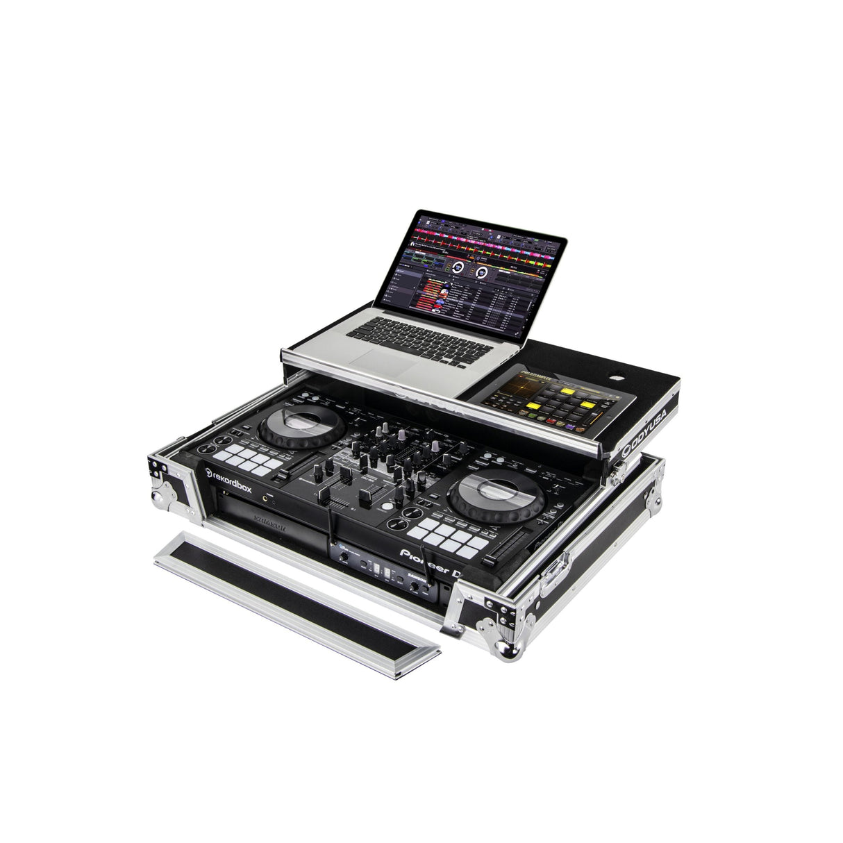 Odyssey Flight Zone Glide Style Pioneer DDJ-800 Controller Case with 1U Rack Space