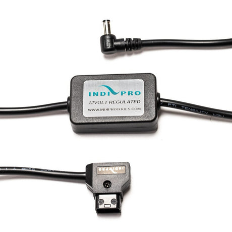 IndiPRO PT12MAG 12V D-Tap to Right Angled Blackmagic Mini Converter Power Converter 24-Inch