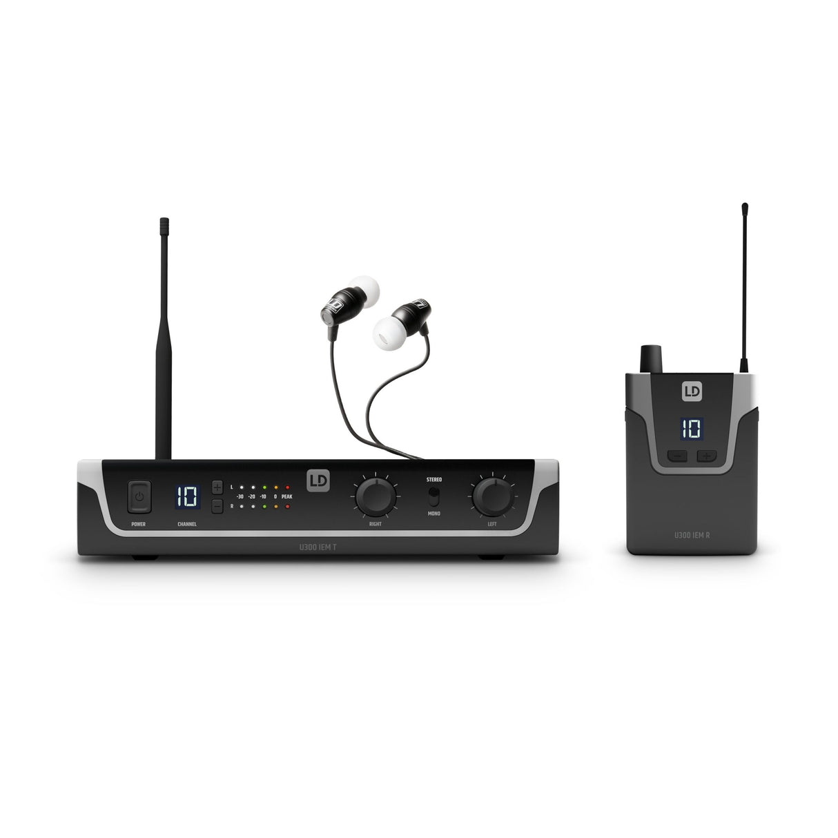 LD Systems U304.7 IEM HP In-Ear Monitoring System with Earphones, 470-490 MHz