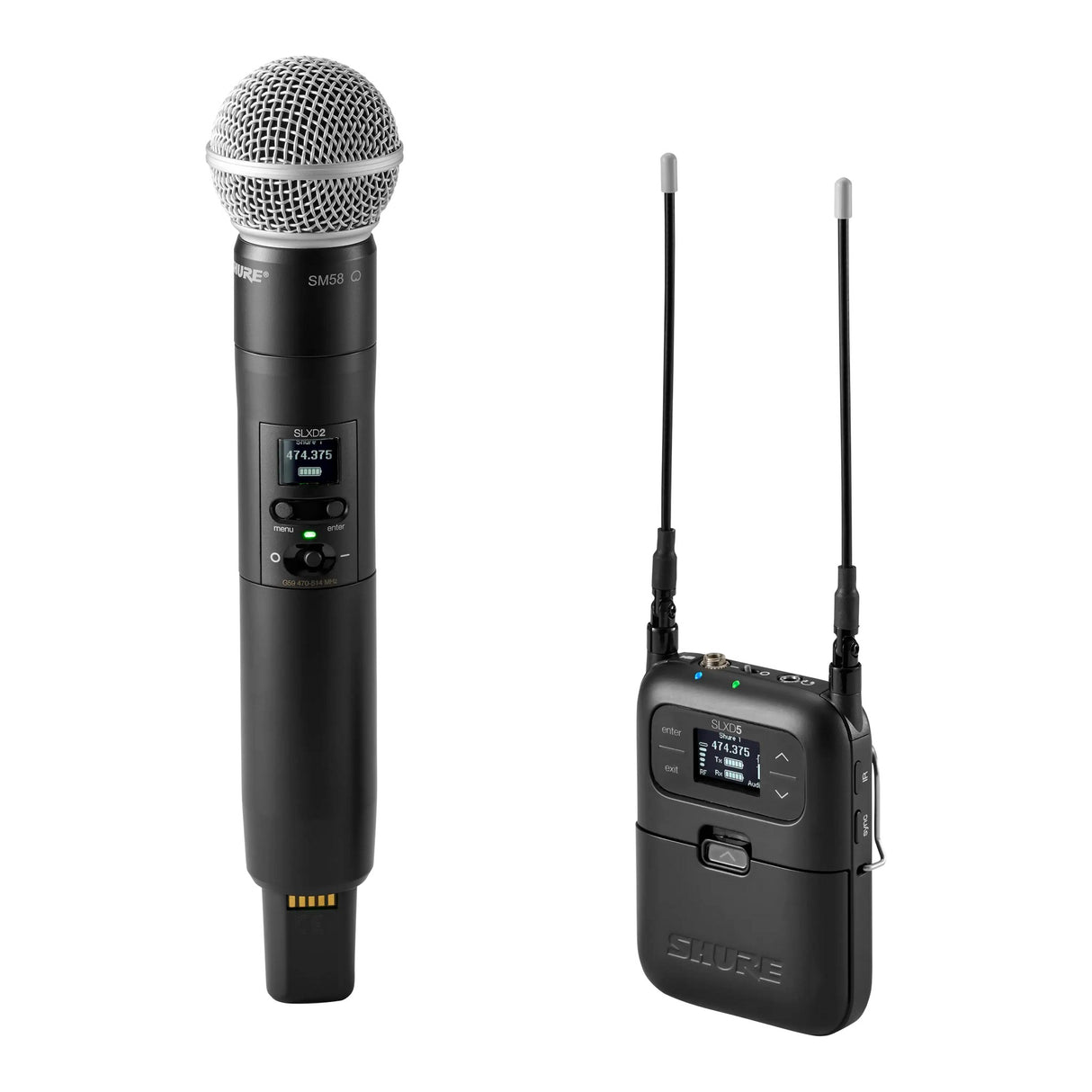 Shure SLXD25/SM58 Portable Digital Wireless Handheld System with SM58 Microphone