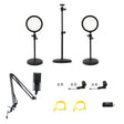 Ikan HomeStream Video Kit 3 with 2 Desktop Lights HDMI Capture Device Camera Stand Podcast Mic and Arm