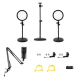 Ikan HomeStream Video Kit 3 with 2 Desktop Lights HDMI Capture Device Camera Stand Podcast Mic and Arm