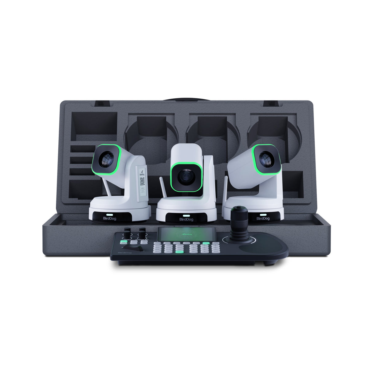 BirdDog BDX1BUNDLE-W 3x X1 PTZ Camera & KBD Controller Bundle PTZ Cameras - main view