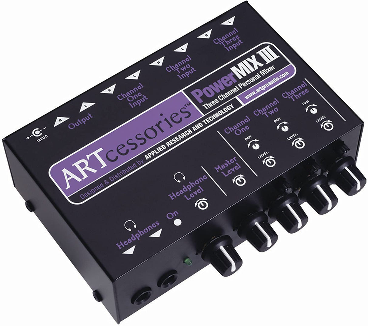 ART PowerMIX III 3-Channel Personal Stereo Mixer