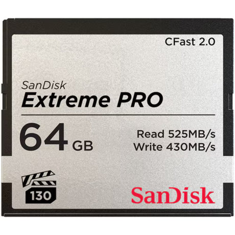 SanDisk - SanDisk Extreme PRO 64GB CFast 2.0 Card - SDCFSP-064G-A46D