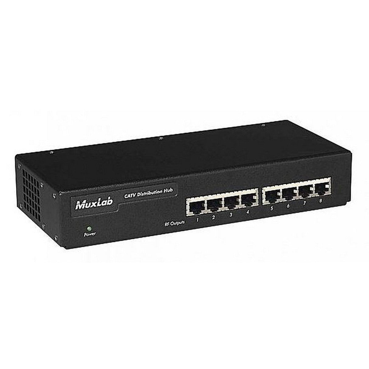 MuxLab 500300 110V 8 Port CATV Distribution HUB