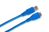 Hosa USB-306AC 6ft SuperSpeed USB 3.0 Type A to Micro B Cable