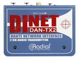 Radial DiNet DAN-TX2 2-Channel Dante Network Transmitter