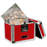 Odyssey KROM Series Stackable Record/Utility Case for 12-Inch Vinyl Records/LPs Red